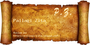 Pallagi Zita névjegykártya